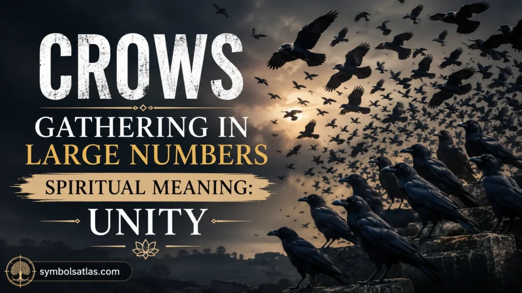 Crows Gathering in Large Numbers Spiritual Meaning