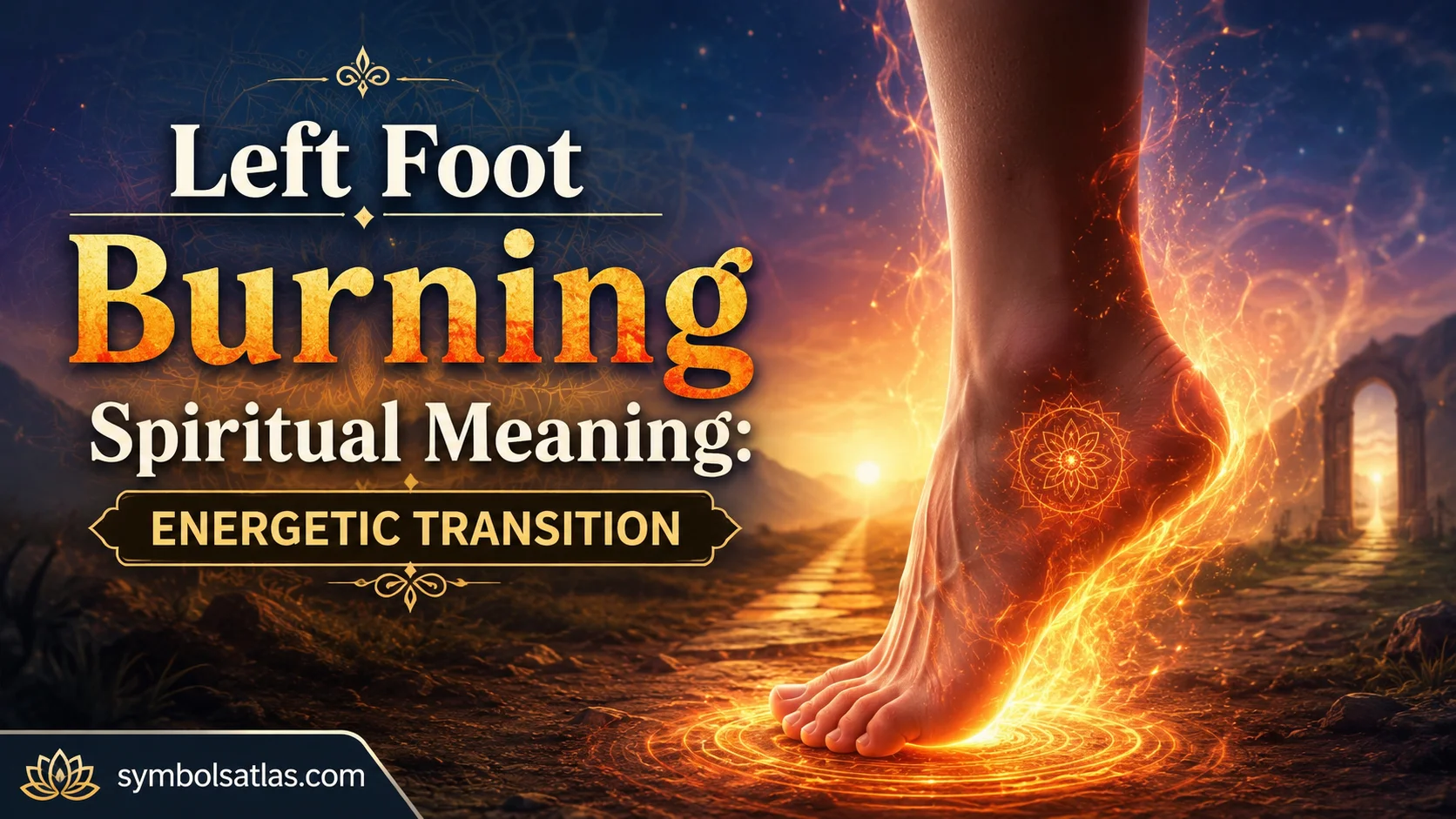Left Foot Burning Spiritual Meaning