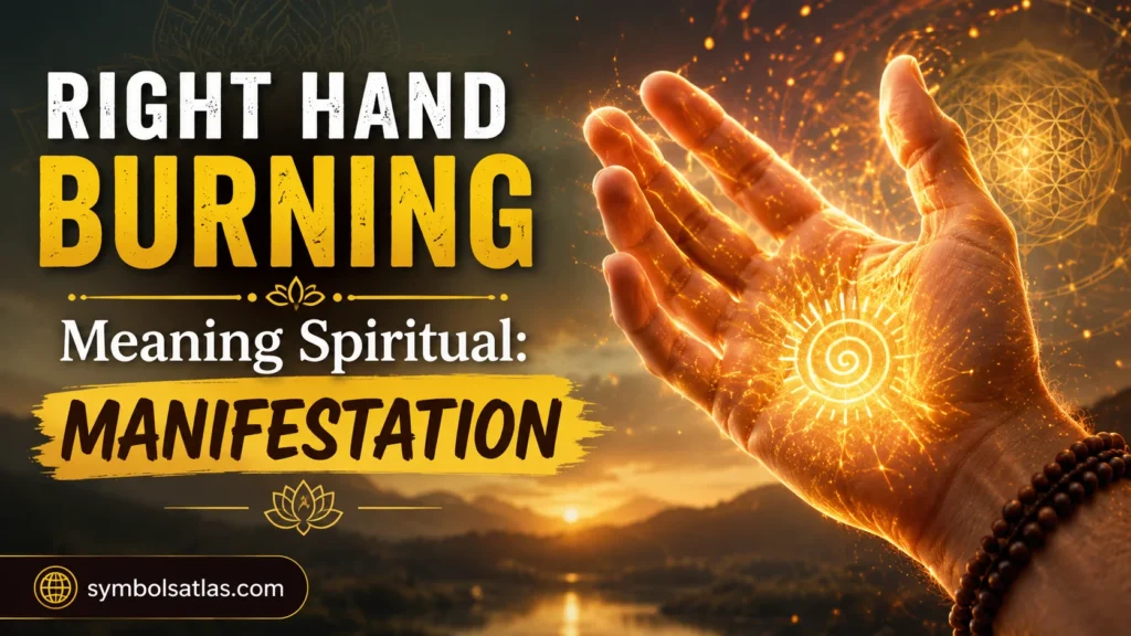 Right Hand Burning Meaning Spiritual