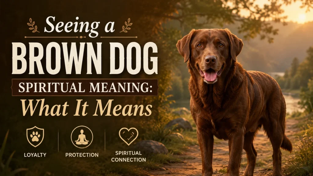 Seeing a Brown Dog Spiritual Meaning