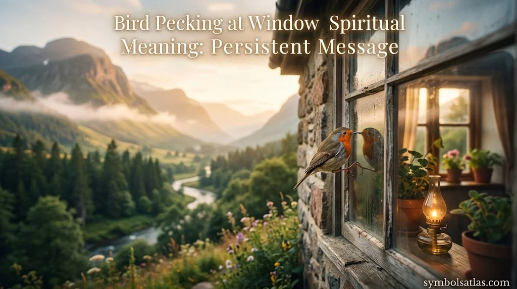 Bird Pecking at Window Spiritual Meaning: Persistent Message