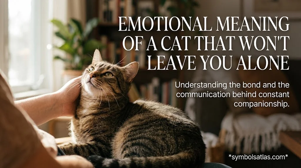Emotional Meaning of a Cat That Won’t Leave You Alone