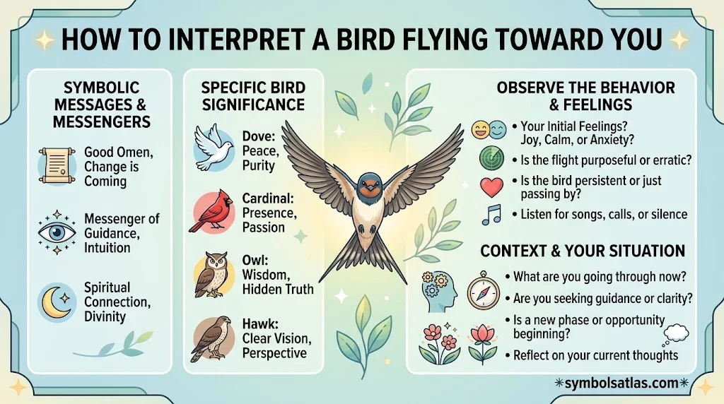 How to Interpret a Bird Flying Toward You