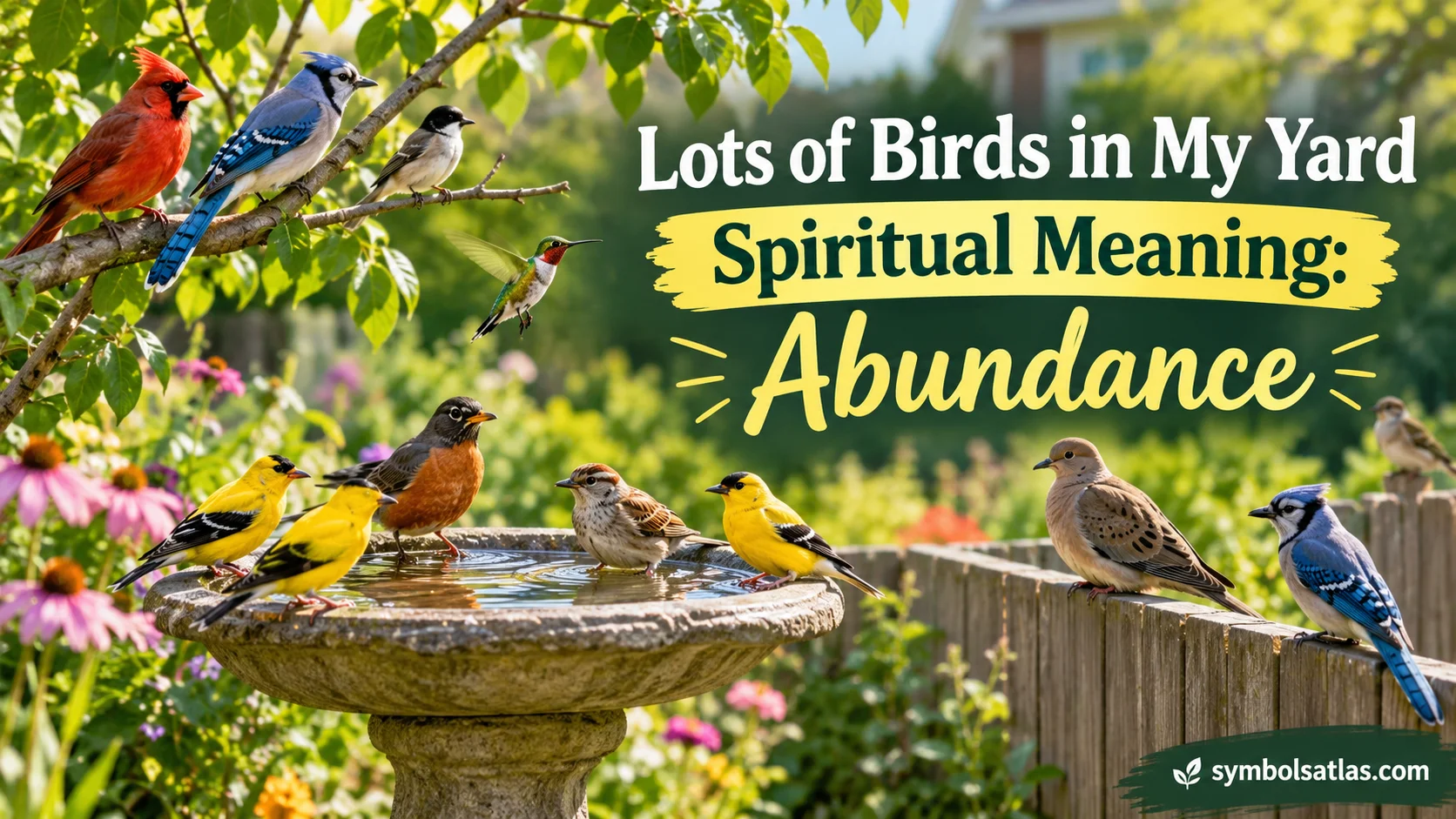 Lots of Birds in My Yard Spiritual Meaning