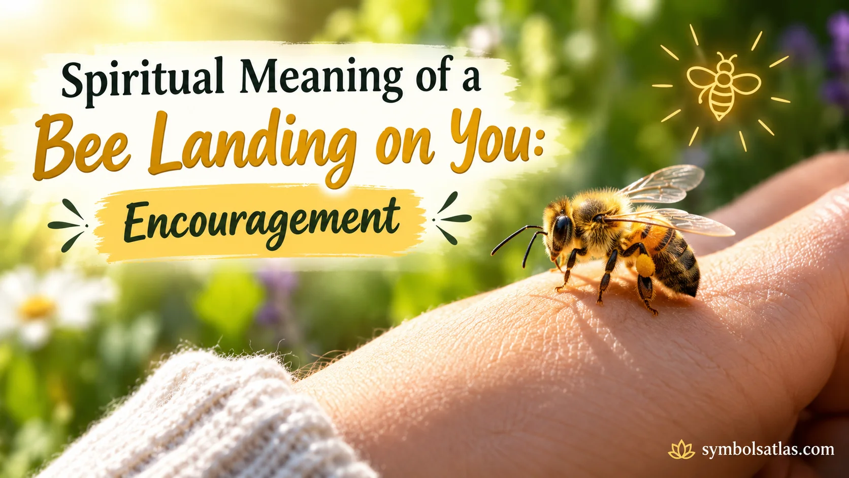 Spiritual Meaning of a Bee Landing on You