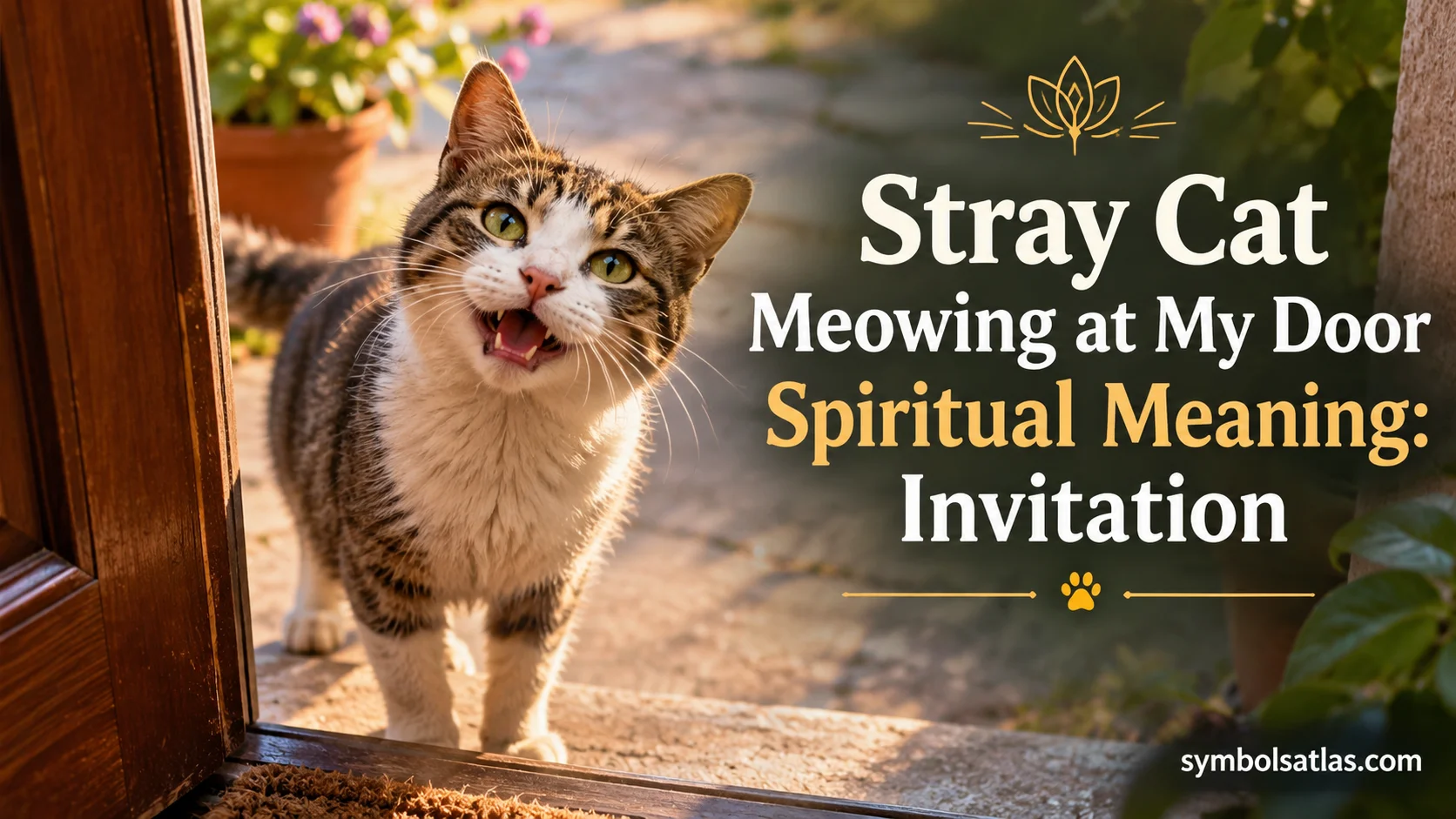 Stray Cat Meowing at My Door Spiritual Meaning