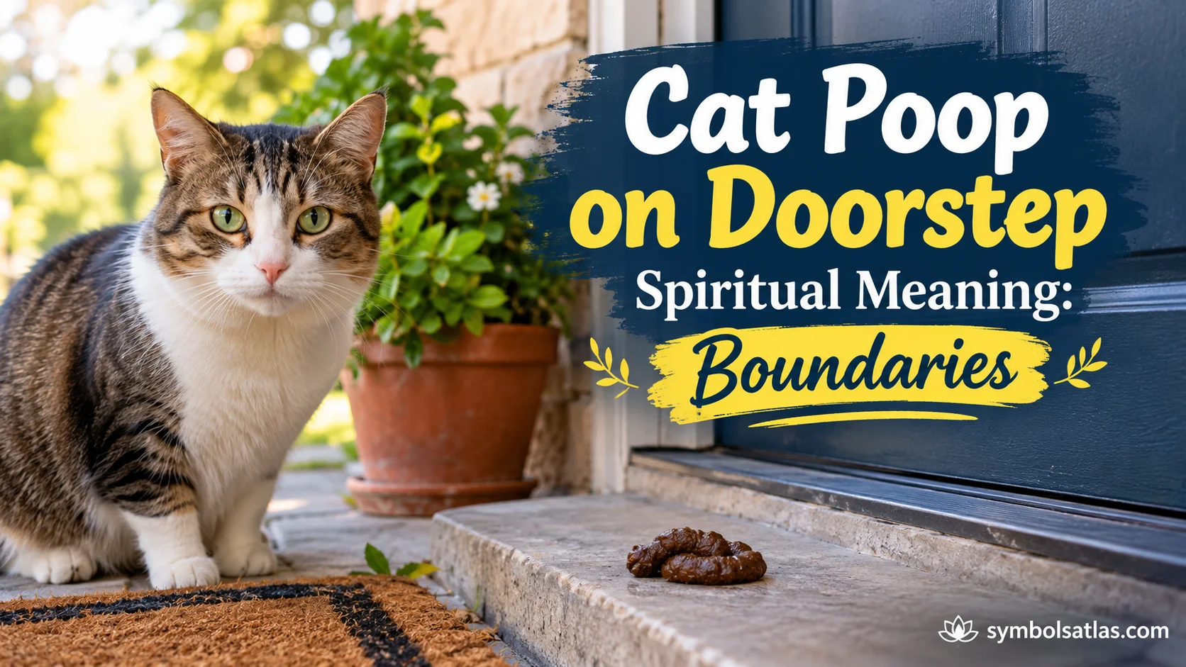 Cat Poop on Doorstep Spiritual Meaning: Boundaries