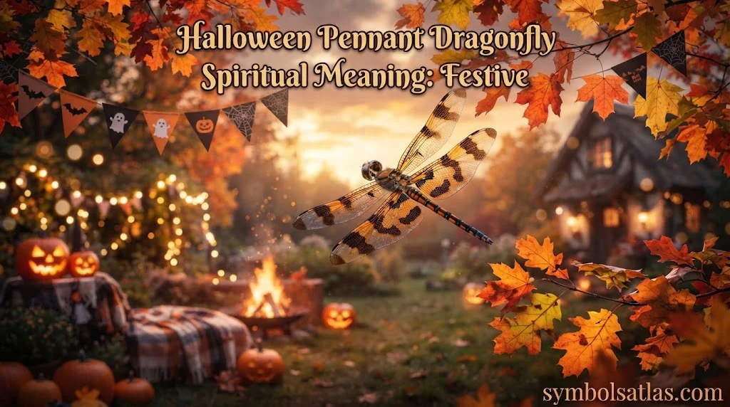 Halloween Pennant Dragonfly Spiritual Meaning: Festive