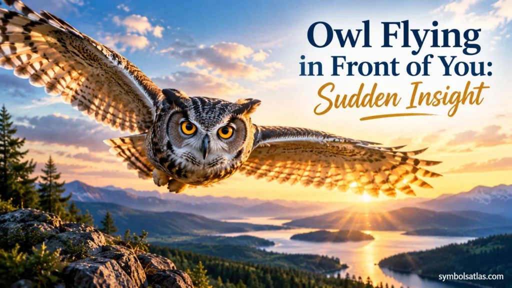 Owl Flying in Front of You: Sudden Insight