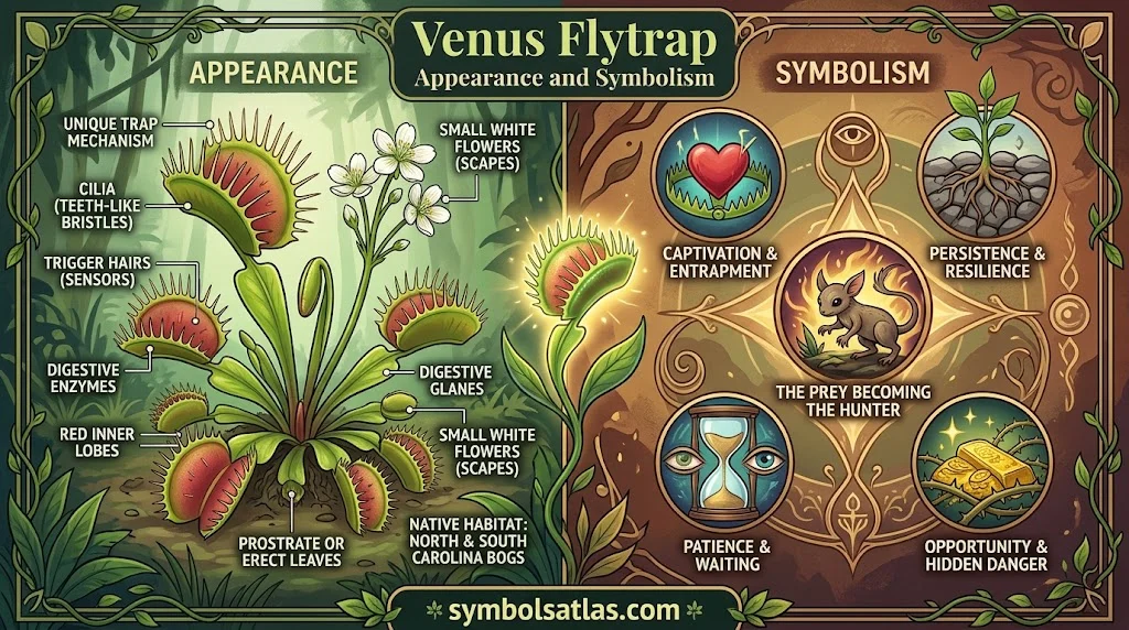 Venus Flytrap Appearance and Symbolism